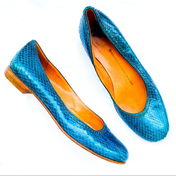 Giuseppe Zanotti Shoes - GIUSEPPE ZANOTTI Python leather ballerina flats